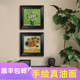 手绘中古风梵高客厅装 饰画莫奈世界名画美式 复古油画卧室玄关油画