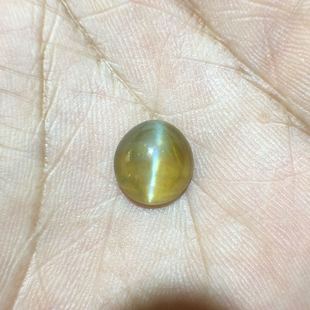 斯里兰卡 天然金绿猫眼宝石 眼线清晰裸石戒面戒指吊坠项链蜜糖色