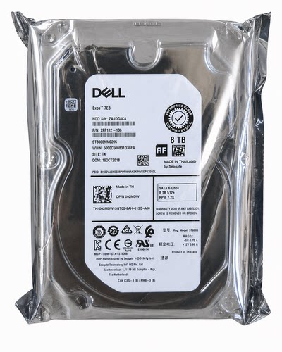 Dell 服务器硬盘8T SATA 3.5寸7.2K服务器硬盘