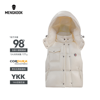 【加拿大奢鹅98鹅绒】女士考杜拉面料YKK拉链保暖马甲9061