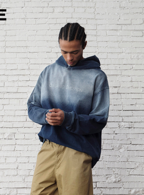 【王安宇同款卫衣】Organic Emotion重磅镭射撞色连帽卫衣外套OE