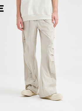 Organic Emotion解构伞兵裤日系户外弯刀轻薄速干直筒廓形长裤 OE