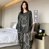 纯棉大码 月子服200斤 250斤可穿孕妇产后套头哺乳睡衣喂奶家居服