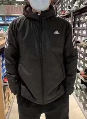 阿迪达斯adidas棉服男装冬季连帽外套保暖加厚休闲棉袄上衣GH4601