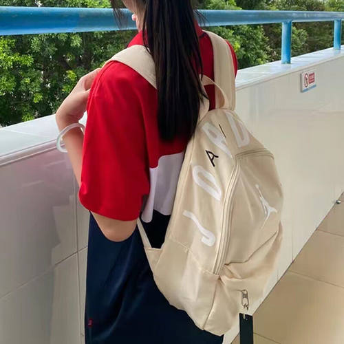 耐克NIKE休闲百搭女包小包学生书包珍珠白双肩背包DR6091-219/078