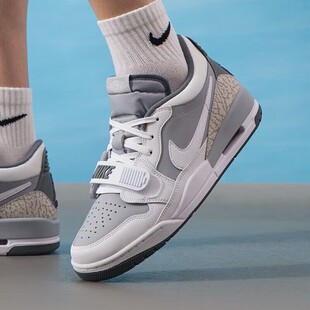 NIKE耐克正版男鞋缓震百搭运动鞋AJ312复古篮球鞋 CD7069-005白灰