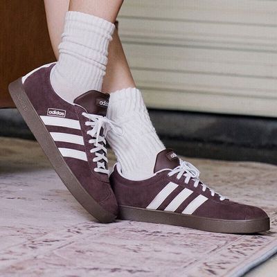 adidas阿迪达斯男女同款防滑耐磨轻便低帮运动休闲百搭板鞋JR8318