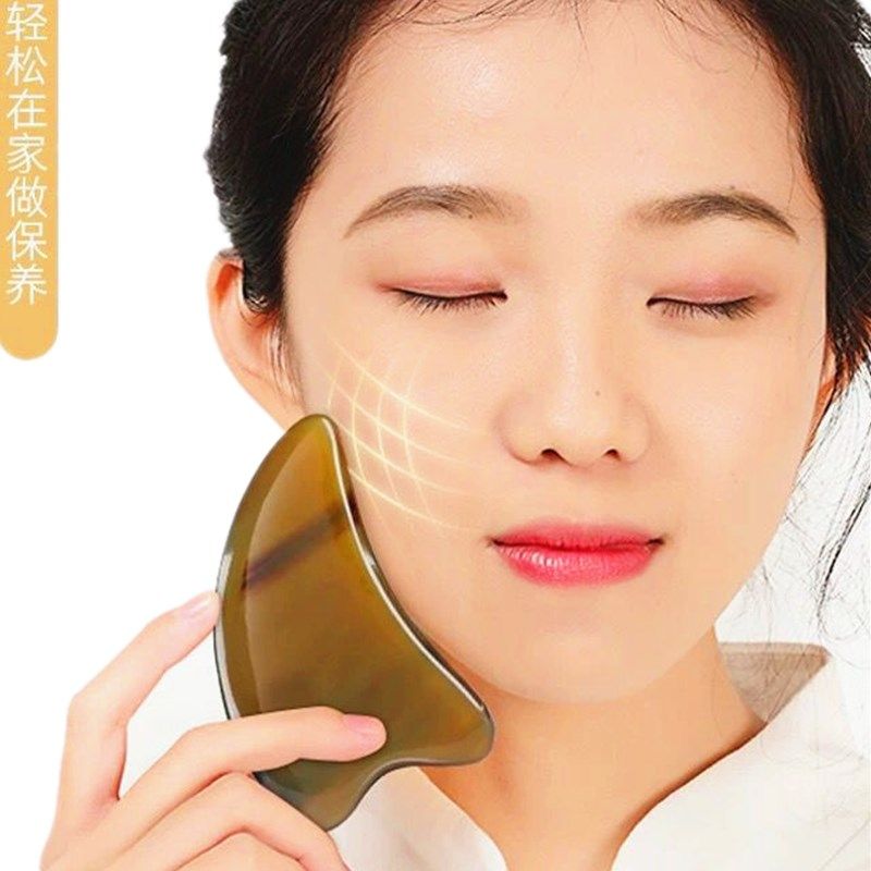 面部美容网红定制海豚天然牛角板