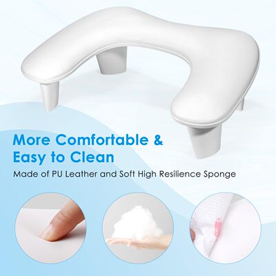 新款美甲U型手枕PU皮革修甲工具