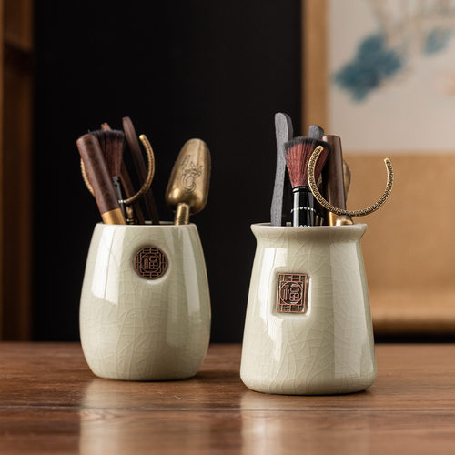 汝窑陶瓷茶道六君子套装