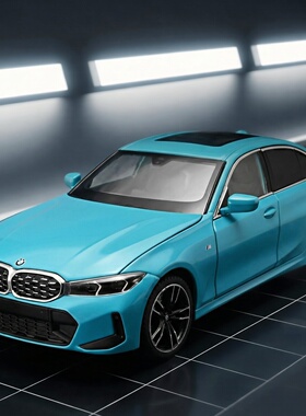 1:24黑曼巴正版授权宝马3系325li合金仿真性能高端豪华轿车六开门