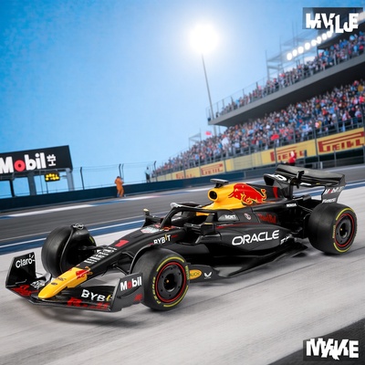 1:24黑曼巴正版授权红牛RB19维斯塔潘F1方程式赛车男孩合金礼物