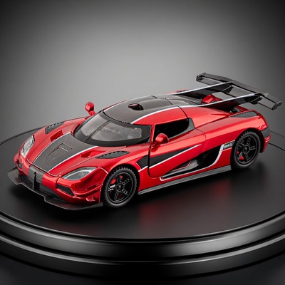 柯尼塞格jesko合金车模ONE1超级跑车玩具男孩收藏生日礼物摆件车3