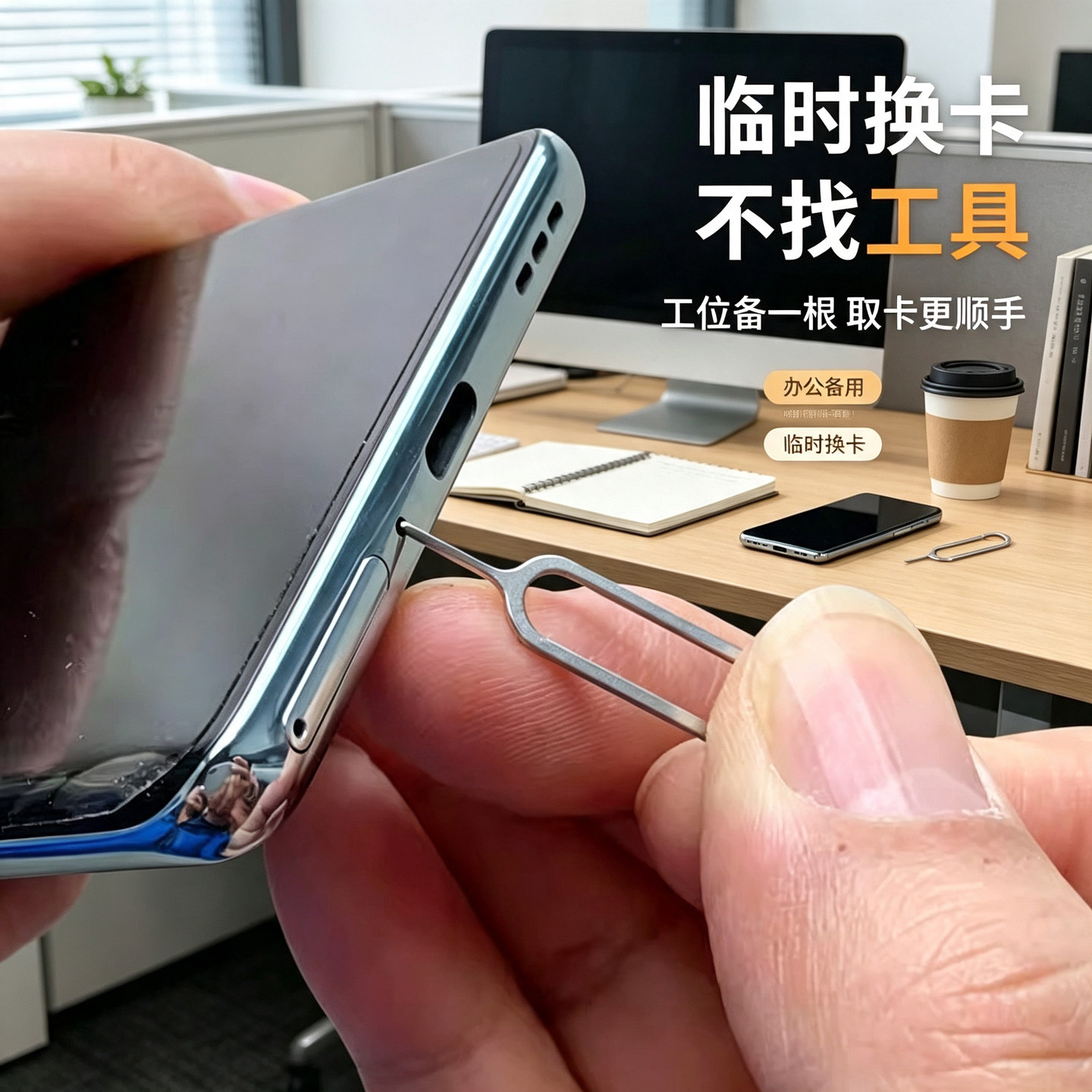 取卡针通用型手机取卡针防丢