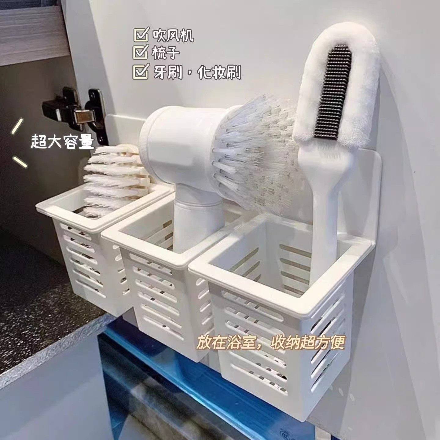 厨房家用筷笼篓沥水免打孔筷子筒墙上台面勺子收纳盒壁挂式置物架,收纳整理,其他收纳篮,淘宝优惠券,粉丝福利购,淘宝优惠卷