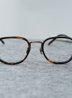 alcor中大脸眼镜框纯手工深圳钛架时尚设计师款近视眼镜可配度数