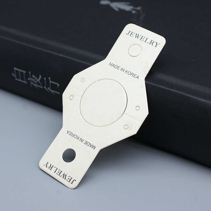包装饰品项链手链卡片对折吊卡 韩版特种珠光纸板 4.6*4.3cm100个