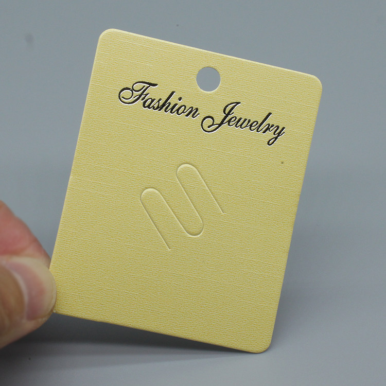 厂家直销 饰品包装卡片 胸花卡片 米黄珠光卡 5.7*7 200张