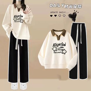 初中高中学生运动休闲套装女2026秋季新款少女卫衣裤子两件套冬装
