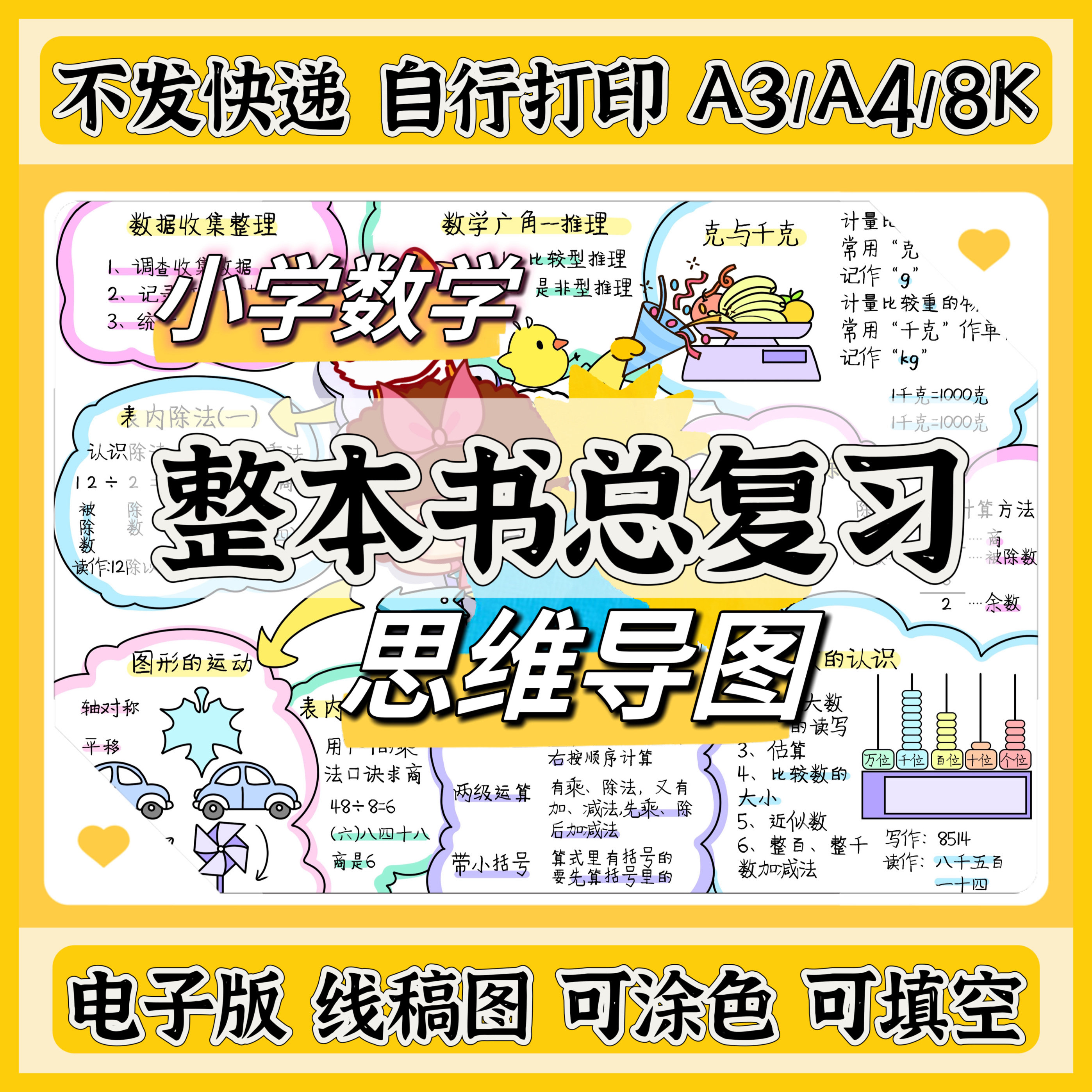 小学数学人教版整本书复习总结思个性报纸定制
