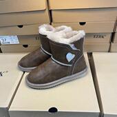 防水加厚雪地棉靴女羊皮毛一体2025新款 东北棉鞋 真皮真毛保暖靴子