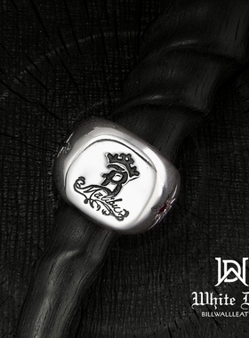 殿堂级银饰戒指BillWallLeather