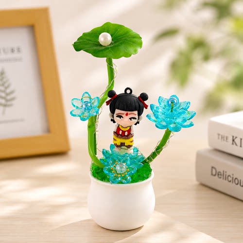 手工制作哪吒之魔童闹海治愈系手工花送女友解压