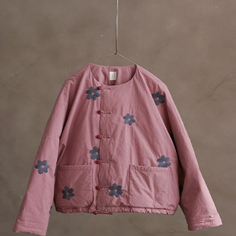 冬季新款文艺复古原创淡绛粉圆领精致加厚保暖宽松绣花羽绒服,女装/女士精品,棉衣/棉服,淘宝优惠券,粉丝福利购,淘宝优惠卷