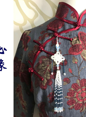暮雪压襟中式复古典配饰扣心缘