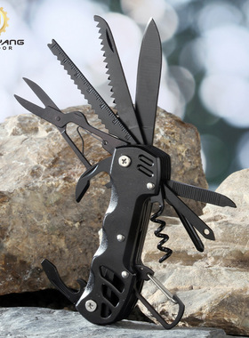 户外多功能小刀瑞士军刀便携式野外求生折叠刀开瓶器edc组合工具