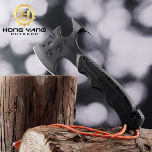 多功能战术斧头户外开山消防斧子高硬度野营生存露营斧头砍柴弧形