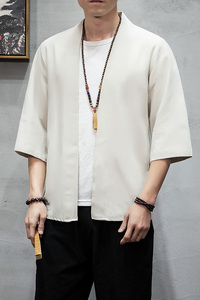 灰墙风 风夏装新款纯色汉服开衫衬衫 麻本A032/1805/特P30图片