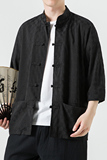无影墙白色2024新款夏季男士复古冰丝大码风衬衫A032/C70/75，男装衬衫，电商A032