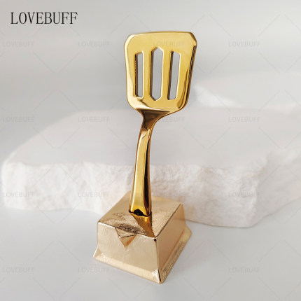 lovebuff联盟周边金铲铲合集中号钛钢金铲子摆件钥匙挂件耳钉项链