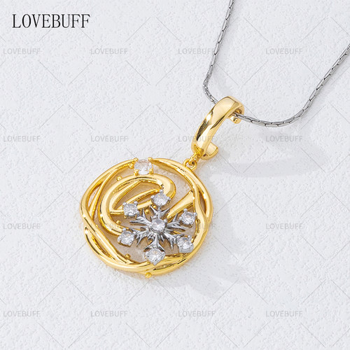lovebuff周边生日卡雪花项链