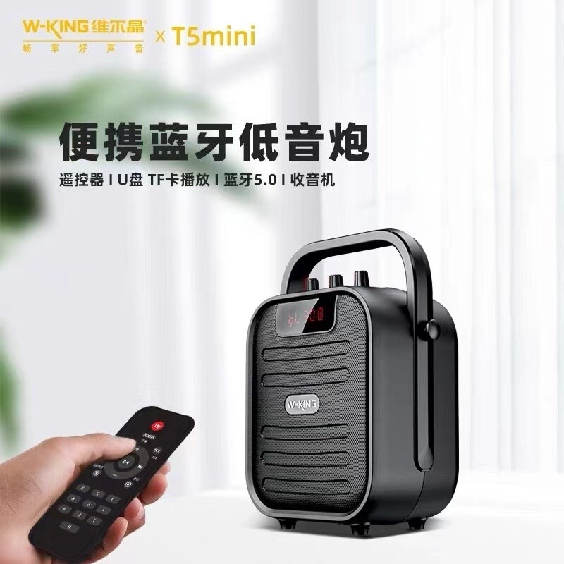 维尔晶T5mini户外手提便携式蓝