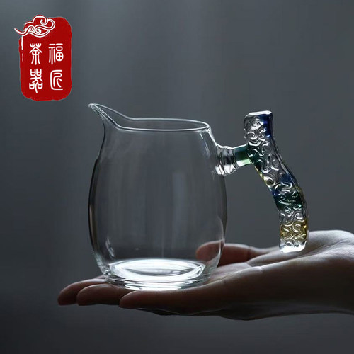 耐高温玻璃公道杯加厚耐热精致手工公杯分茶器茶海泡茶壶功夫茶具