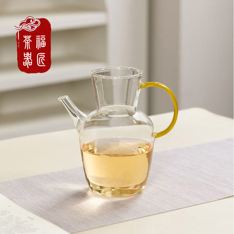 耐高温玻璃水经注泡茶壶手执壶绿茶壶加厚耐热带过滤可加热泡茶器