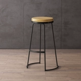 Nordic Light Luxury Iron Art Bar Beading Высокий стул на переднем стуле Столк