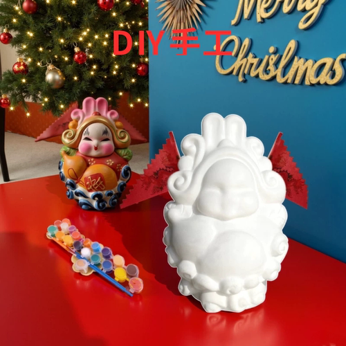 兔爷福兔祥北京兔儿爷非遗手工艺品桌面摆件挂件祝福送新年伴手礼