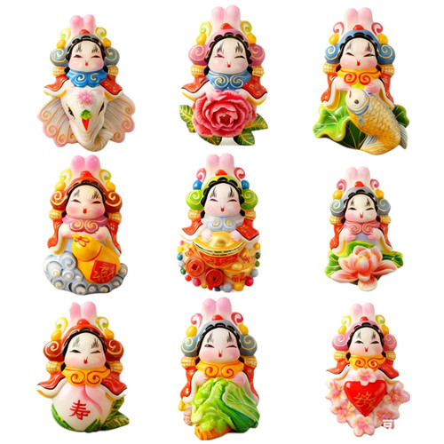 手工课兔爷仿瓷粉DIY制作材料包