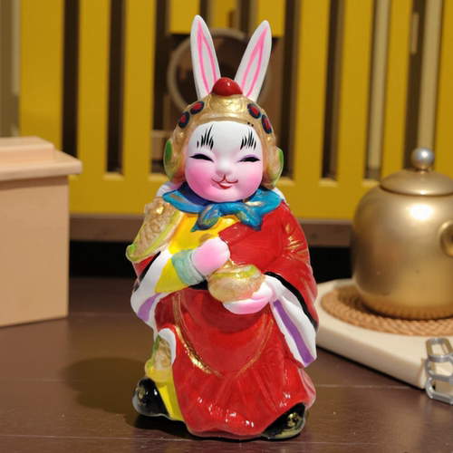 创意兔儿爷摆件工艺品装饰diy