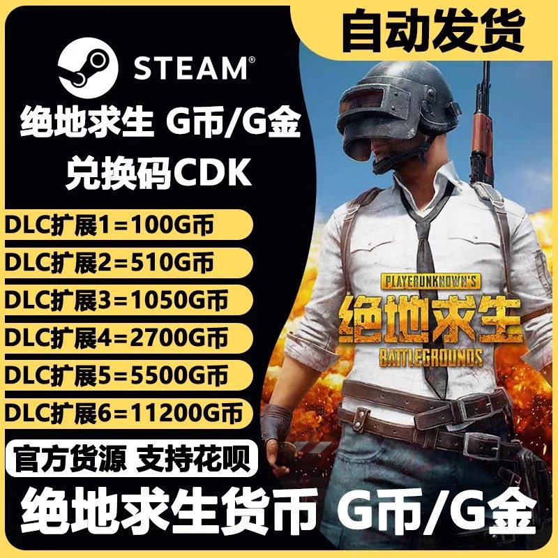 pubg g币绝地求生G币金币吃鸡gb游戏币皮肤保时捷通行证兑换