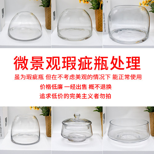 苔藓闷养玻璃容器盆罐造景微景观生态瓶diy瓶子花盆缸空瓶瑕疵品 - 封面