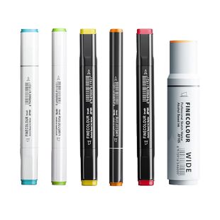 法卡勒马克笔套装FINECOLOUR一代二代60色72色视觉传达动漫法克勒法拉勒学生美术发卡嘞卡法勒富莱卡勒酒精