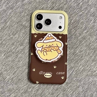 可爱布丁狗磁吸支架适用X9D荣耀WIN/500/magic876/400/80/90GT/50SE手机壳X70i/X40掌印300/200PRO畅玩60PLUS