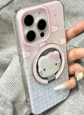 潮猫折叠磁吸支架适用A5/OPPO Reno14/13/12/11F/10手机壳findX9/x7ultra/X8/A78可爱A6pro/K11/A3X/A57粉A93