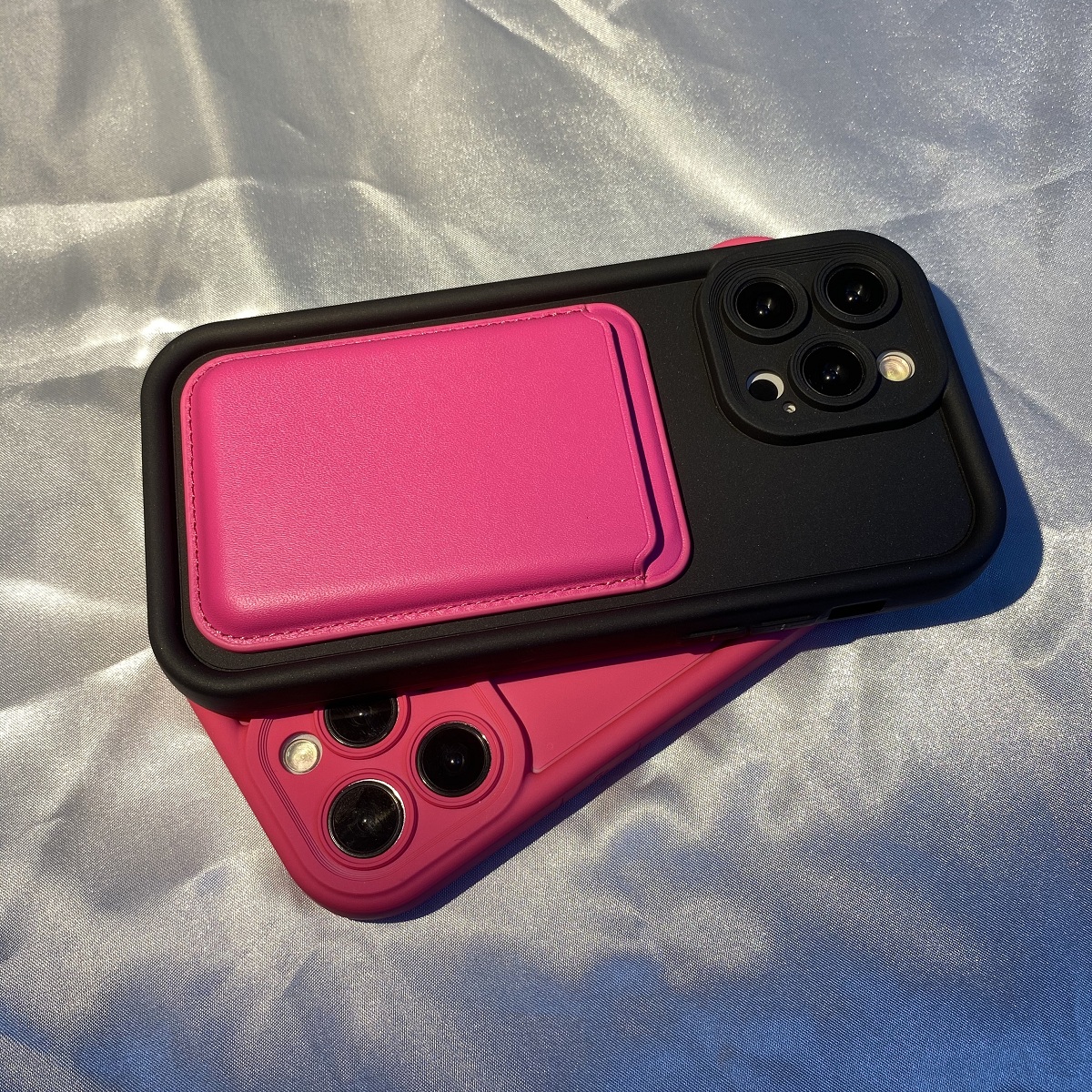 马卡龙磁吸卡包适用iPhone15pro/14pro手机壳苹果13promax/12mini可拆卸xsmax简约XR甜酷11PRO便携8PLUS便携
