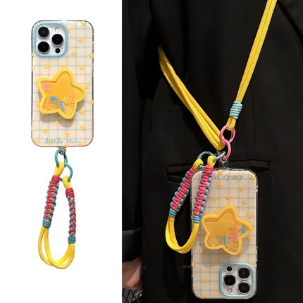 星星摇摇乐支架适用A2/OPPO Reno14/13/15/11F/10手机壳findx7/X8ultra/A78斜挎背A5pro/K13手提绳A3X/A96/58