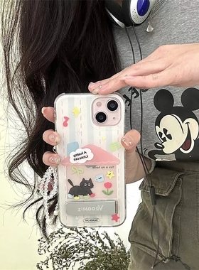 隐形金属折叠支架适用vivo iQOOz9turbo/11pro/Z7手机壳neo9Spro/12/10/z6x链条5S/U3x/neo7Se可爱Z8x/U5e/3x